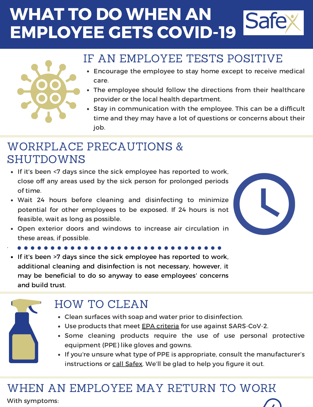 COVID tip sheet with graphics