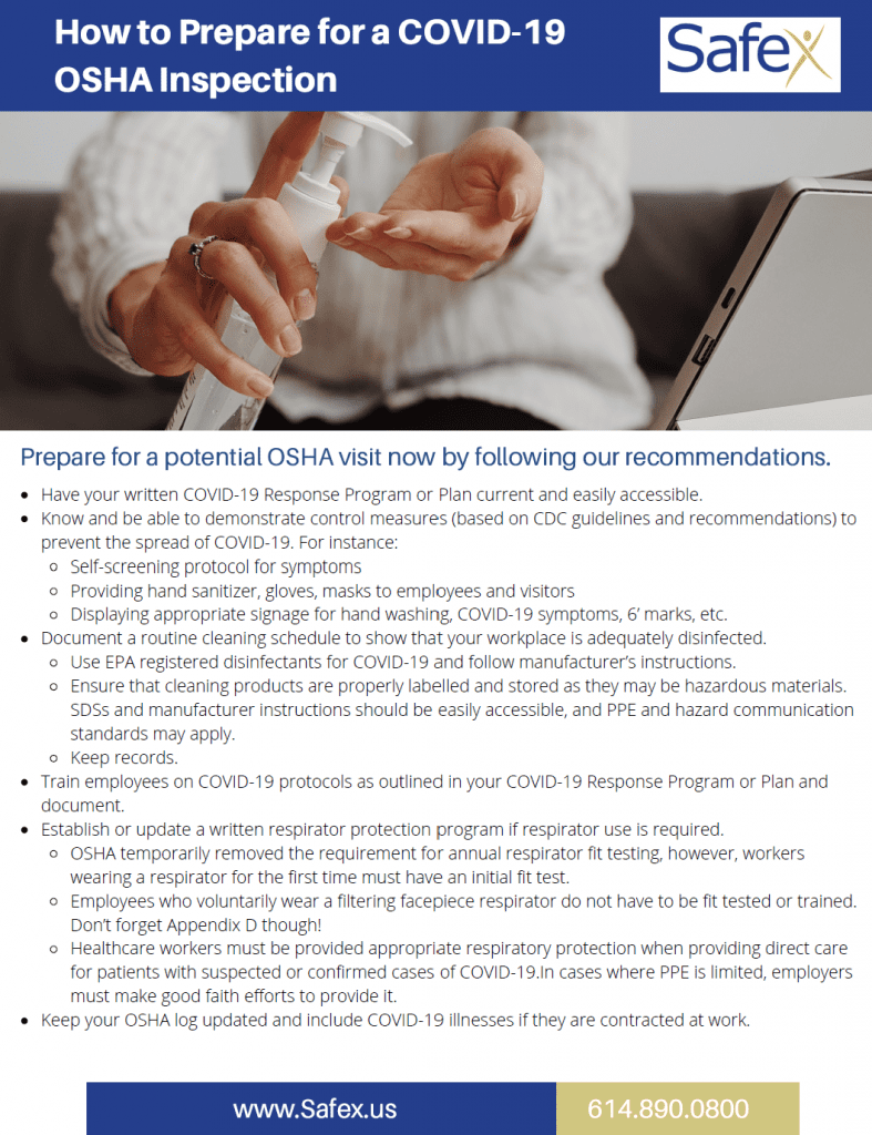 How to Prepare for a COVID-19 OSHA Inspection