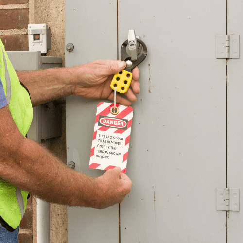 Lockout tagout photo