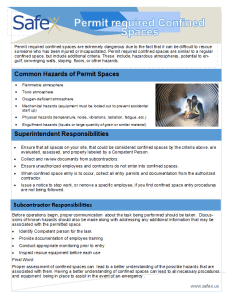 Permit Required Confined Space